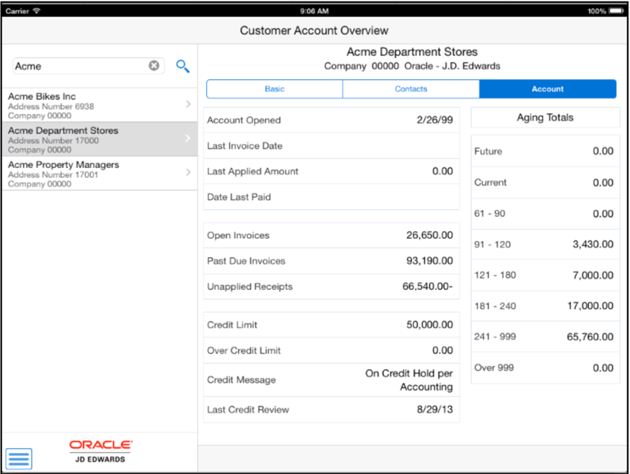 Disponibilidad de inventario en JDE 9.2